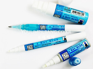 쿠레타케 ZIG 2way Glue Pen (글루펜/포일펜/풀펜)(4종 크기선택)포일아트/포일캘리 공예/스템핑 작업 